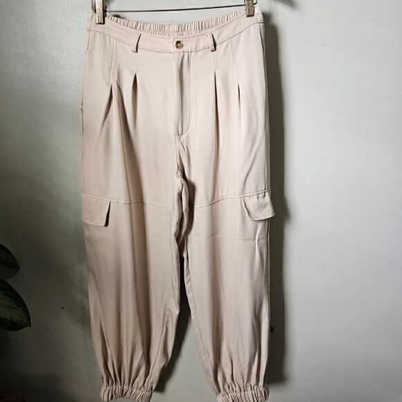 NEW WITHOUT TAGS HYFVE CARGO JOGGERS CREAM SIZE L - Picture 1 of 12